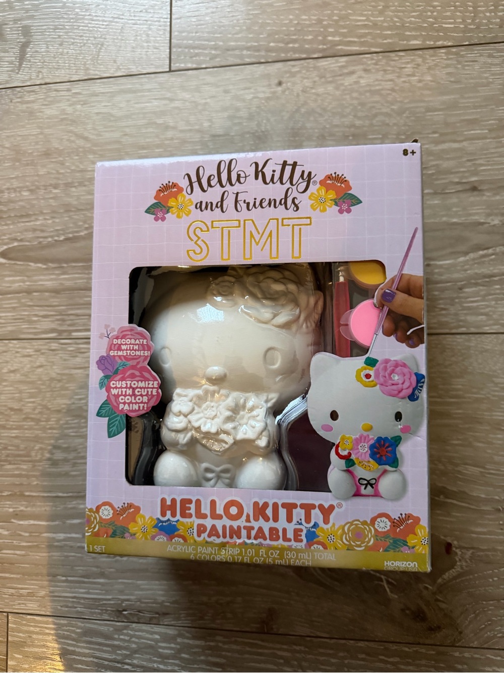 Hello Kitty Paintable Figurine Set - Pink Accent Packaging